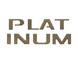 Platinum Tailgate Letter Inserts Fits 2023-2024 Ford Super Duty Platinum & 2025-2027 Platinum Plus