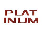 Platinum Tailgate Lettering Kit Fits 2025-2027 Ford Super Duty Platinum