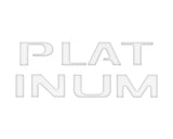 Platinum Tailgate Letter Inserts Fits 2023-2024 Ford Super Duty Platinum & 2025-2027 Platinum Plus