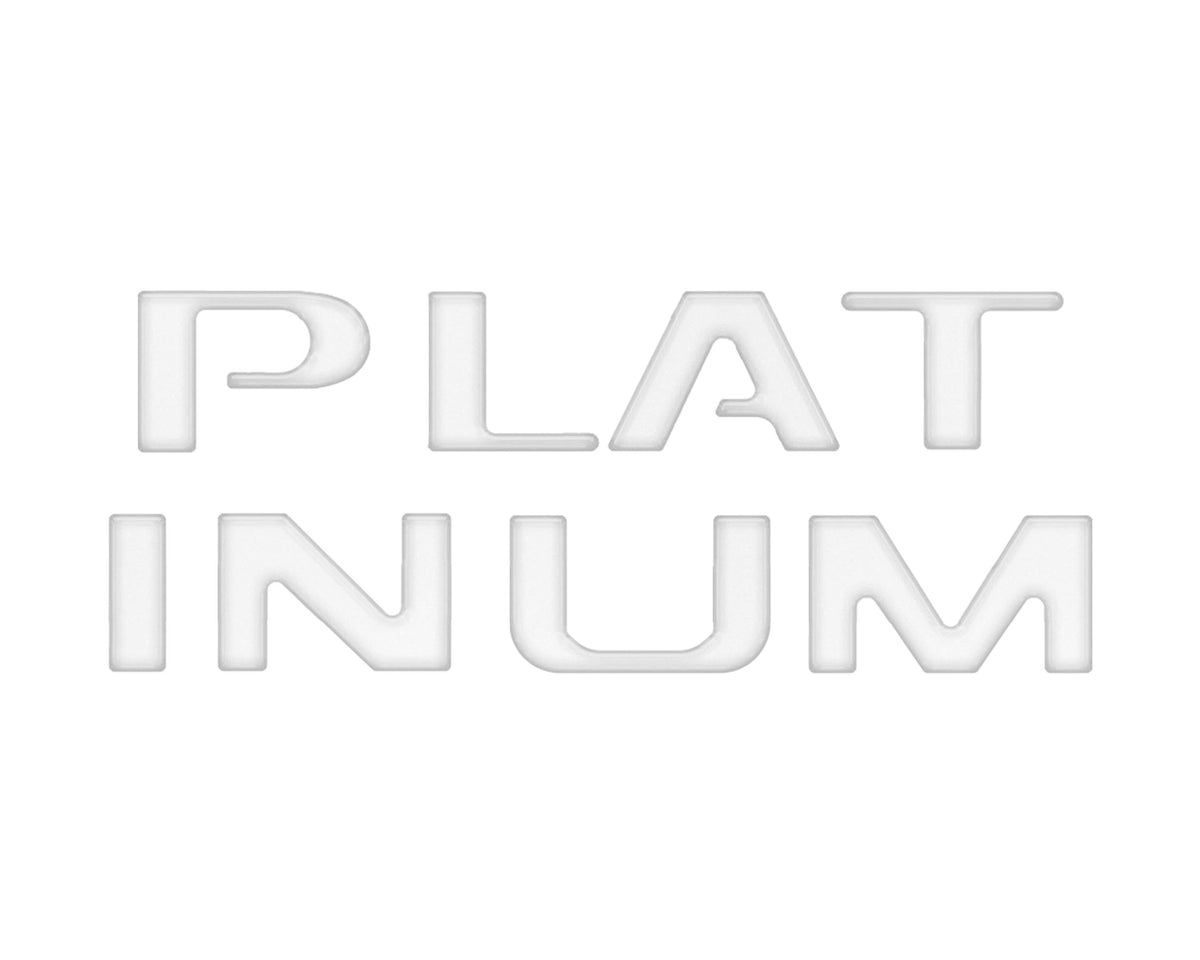 Platinum Tailgate Lettering Kit Fits 2025-2027 Ford Super Duty Platinum