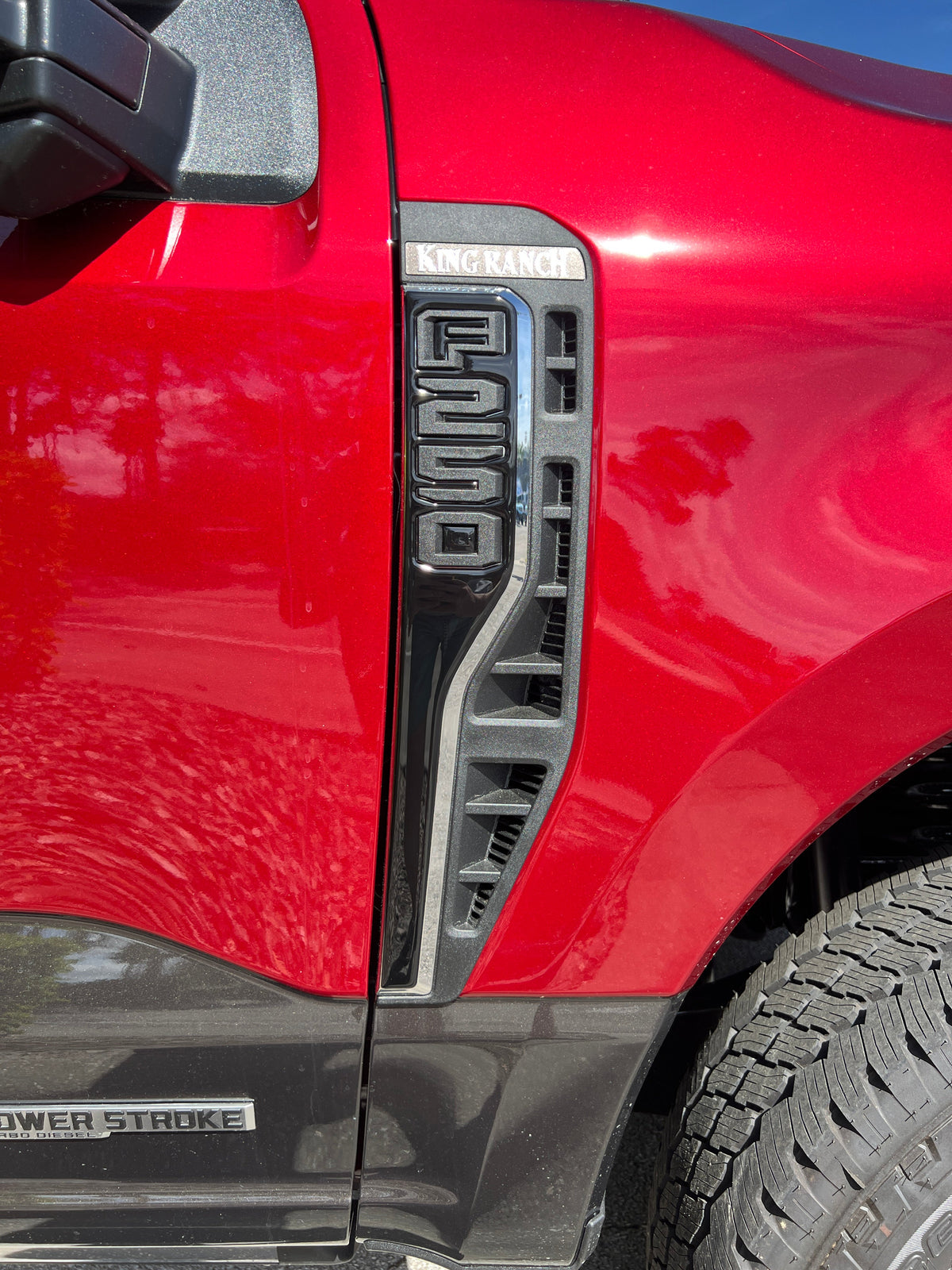 Front Fender Emblem Overlays Fits 2023-2026 Ford Super Duty