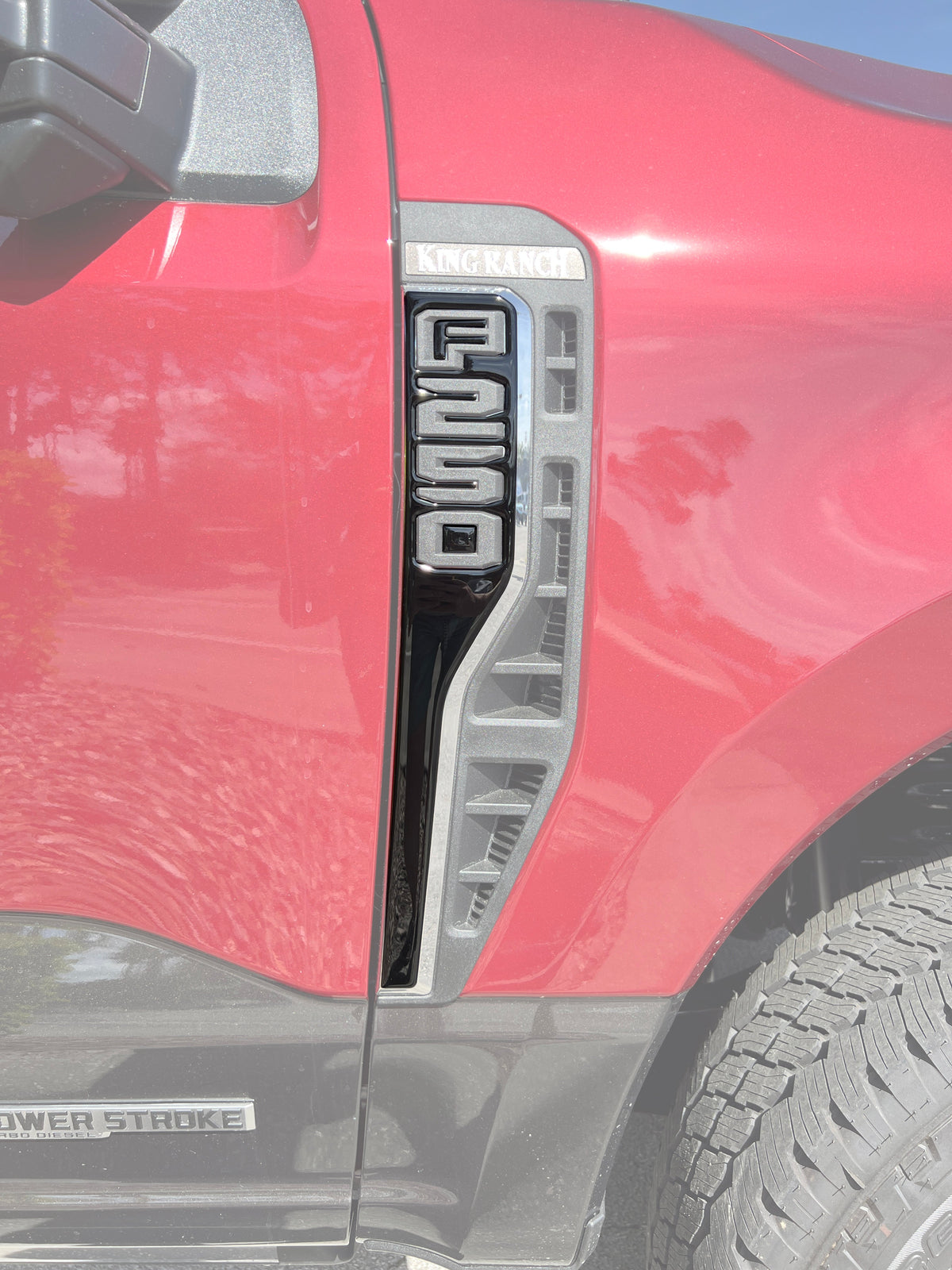 Front Fender Emblem Overlays Fits 2023-2026 Ford Super Duty