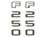 Fender Badge Letter Overlays Fits 2023-2026 Ford Super Duty