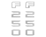 Fender Badge Letter Overlays Fits 2023-2026 Ford Super Duty