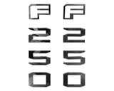 Fender Badge Letter Overlays Fits 2023-2026 Ford Super Duty