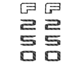 Fender Badge Letter Overlays Fits 2023-2026 Ford Super Duty