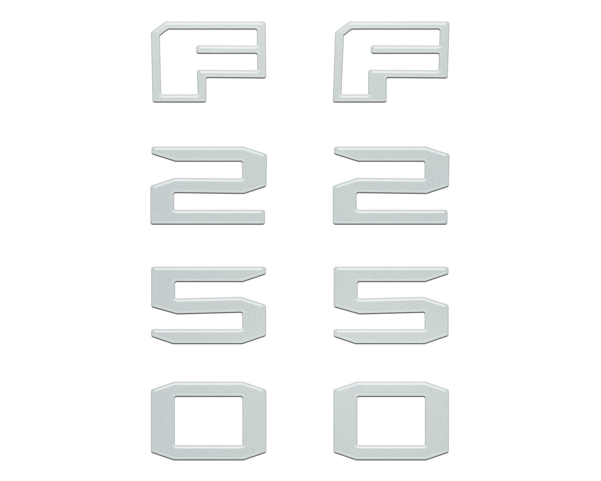 Fender Badge Letter Overlays Fits 2023-2026 Ford Super Duty
