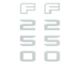 Fender Badge Letter Overlays Fits 2023-2026 Ford Super Duty