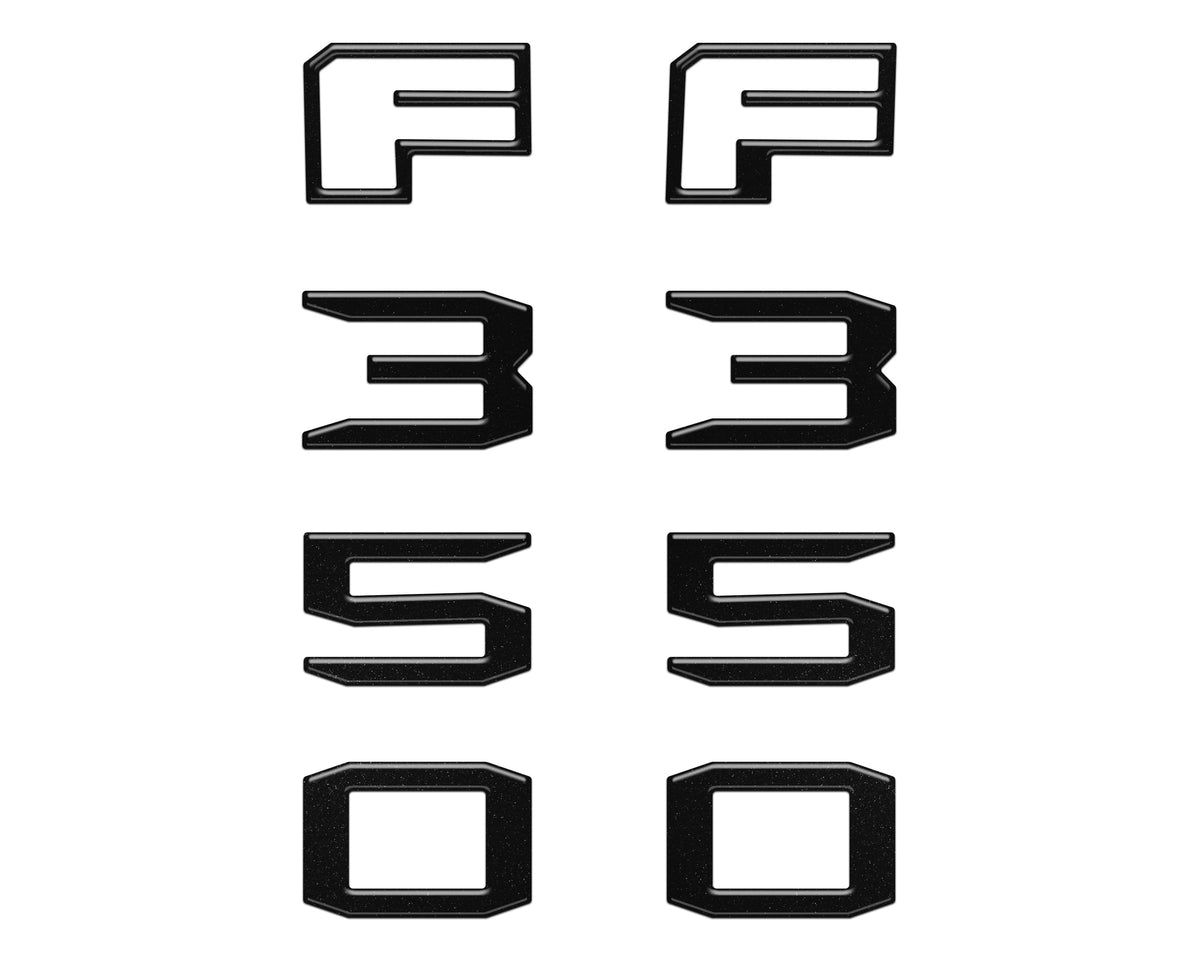 Fender Badge Letter Overlays Fits 2023-2026 Ford Super Duty