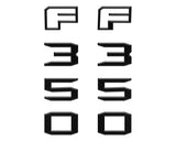 Fender Badge Letter Overlays Fits 2023-2026 Ford Super Duty