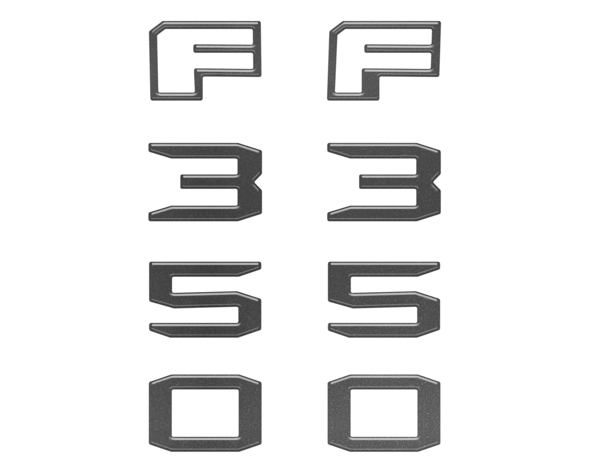 Fender Badge Letter Overlays Fits 2023-2026 Ford Super Duty