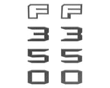 Fender Badge Letter Overlays Fits 2023-2026 Ford Super Duty
