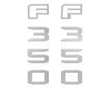Fender Badge Letter Overlays Fits 2023-2026 Ford Super Duty