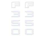 Fender Badge Letter Overlays Fits 2023-2026 Ford Super Duty