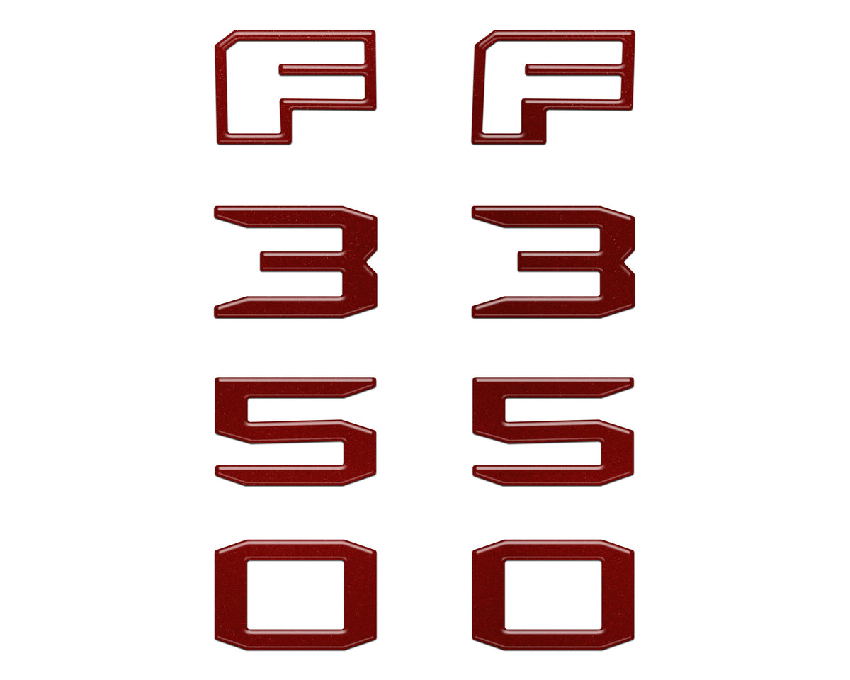 Fender Badge Letter Overlays Fits 2023-2026 Ford Super Duty
