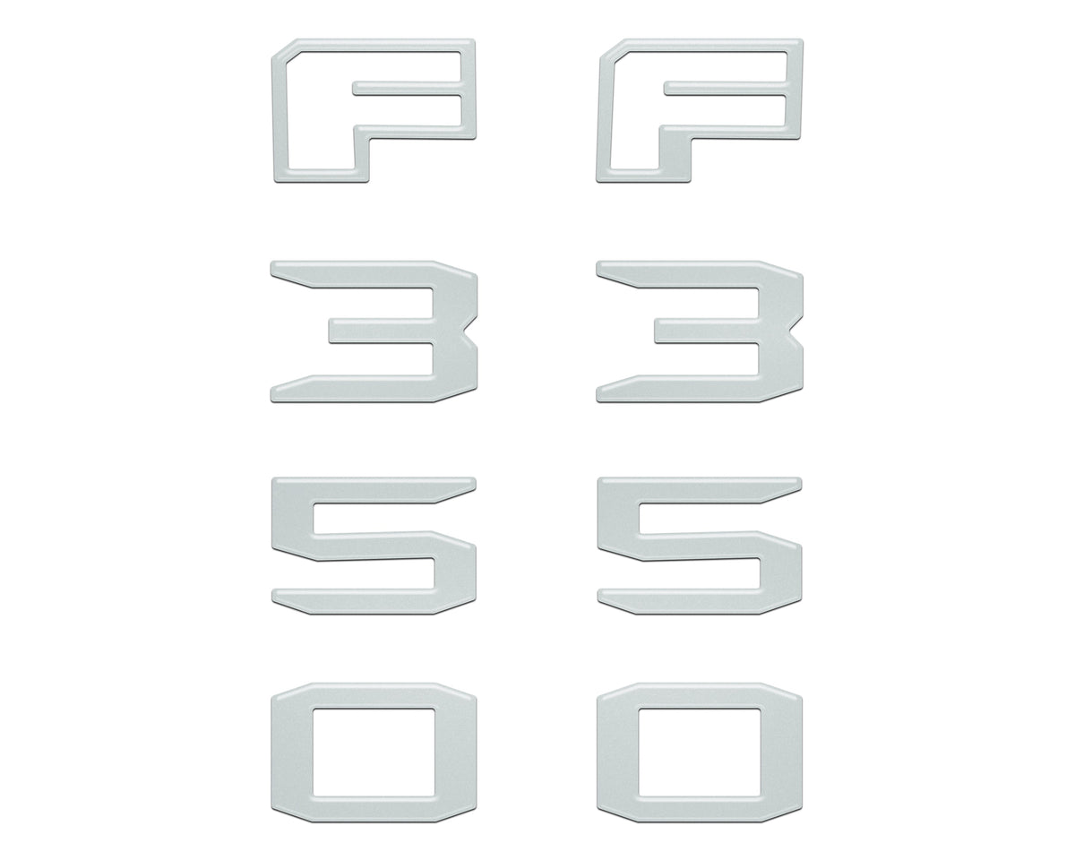 Fender Badge Letter Overlays Fits 2023-2026 Ford Super Duty