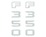 Fender Badge Letter Overlays Fits 2023-2026 Ford Super Duty