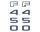 Fender Badge Letter Overlays Fits 2023-2026 Ford Super Duty