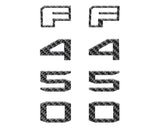Fender Badge Letter Overlays Fits 2023-2026 Ford Super Duty