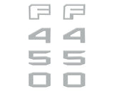 Fender Badge Letter Overlays Fits 2023-2026 Ford Super Duty