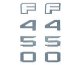 Fender Badge Letter Overlays Fits 2023-2026 Ford Super Duty