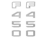 Fender Badge Letter Overlays Fits 2023-2026 Ford Super Duty