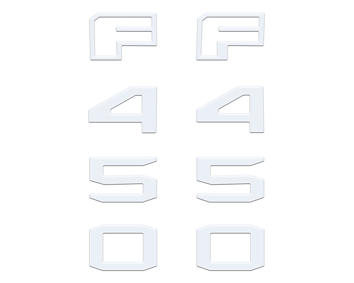 Fender Badge Letter Overlays Fits 2023-2026 Ford Super Duty