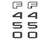 Fender Badge Letter Overlays Fits 2023-2026 Ford Super Duty