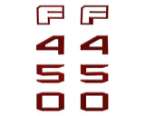 Fender Badge Letter Overlays Fits 2023-2026 Ford Super Duty