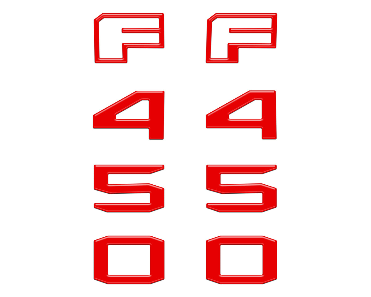 Fender Badge Letter Overlays Fits 2023-2026 Ford Super Duty