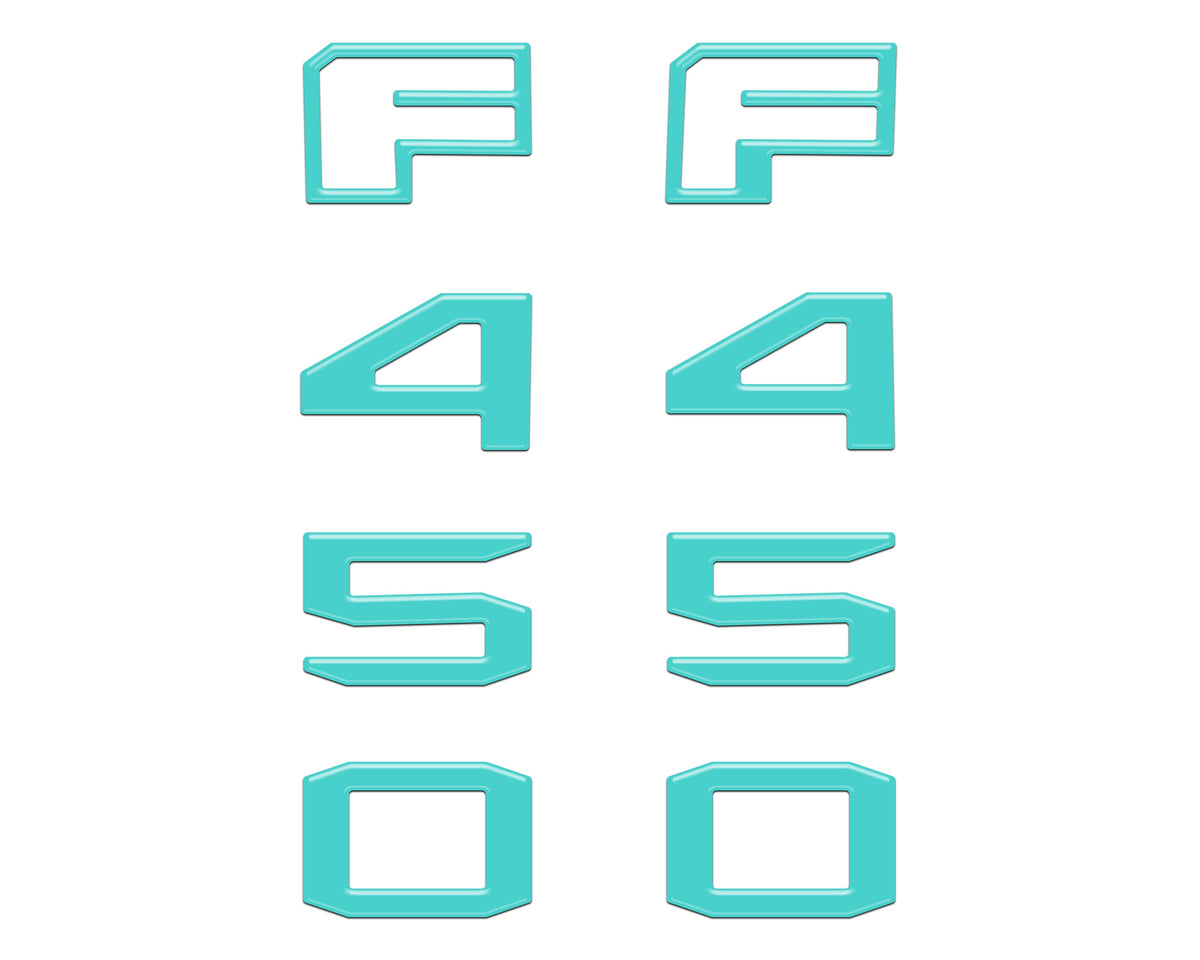 Fender Badge Letter Overlays Fits 2023-2026 Ford Super Duty