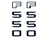 Fender Badge Letter Overlays Fits 2023-2026 Ford Super Duty