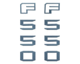Fender Badge Letter Overlays Fits 2023-2026 Ford Super Duty