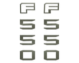 Fender Badge Letter Overlays Fits 2023-2026 Ford Super Duty