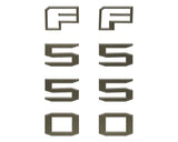 Fender Badge Letter Overlays Fits 2023-2026 Ford Super Duty