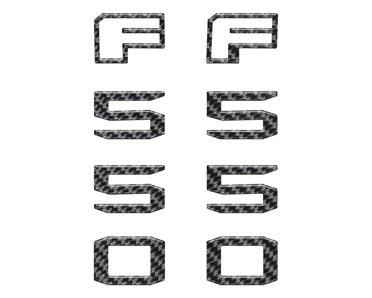 Fender Badge Letter Overlays Fits 2023-2026 Ford Super Duty