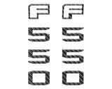 Fender Badge Letter Overlays Fits 2023-2026 Ford Super Duty