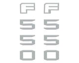 Fender Badge Letter Overlays Fits 2023-2026 Ford Super Duty