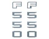 Fender Badge Letter Overlays Fits 2023-2026 Ford Super Duty