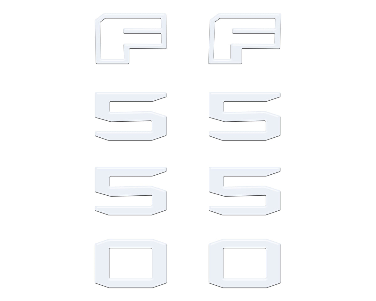 Fender Badge Letter Overlays Fits 2023-2026 Ford Super Duty