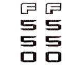 Fender Badge Letter Overlays Fits 2023-2026 Ford Super Duty
