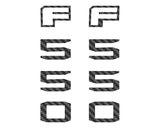 Fender Badge Letter Overlays Fits 2023-2026 Ford Super Duty