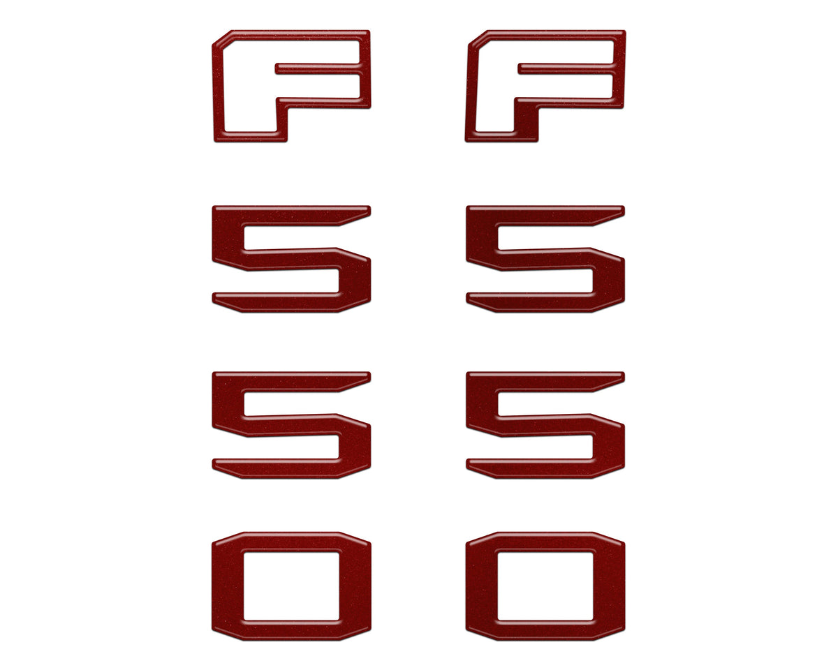 Fender Badge Letter Overlays Fits 2023-2026 Ford Super Duty
