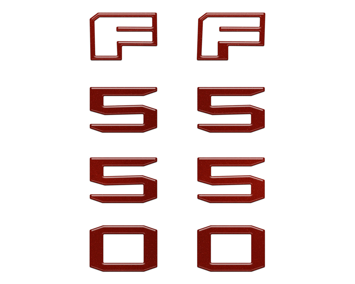 Fender Badge Letter Overlays Fits 2023-2026 Ford Super Duty