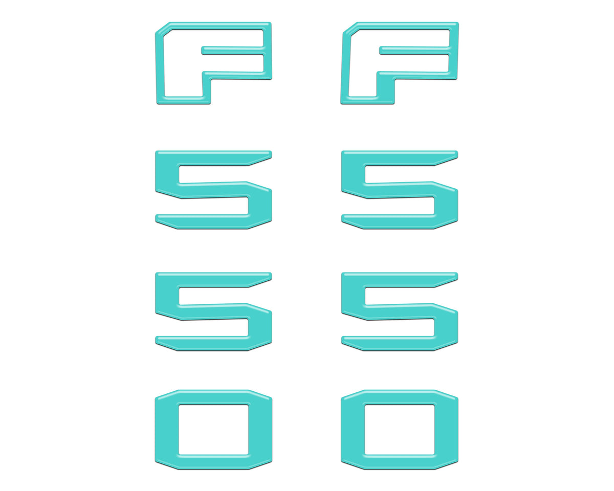 Fender Badge Letter Overlays Fits 2023-2026 Ford Super Duty