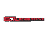 6.7 Power Stroke Badge Fits 2011-2027 Ford Super Duty (Sold as 1)