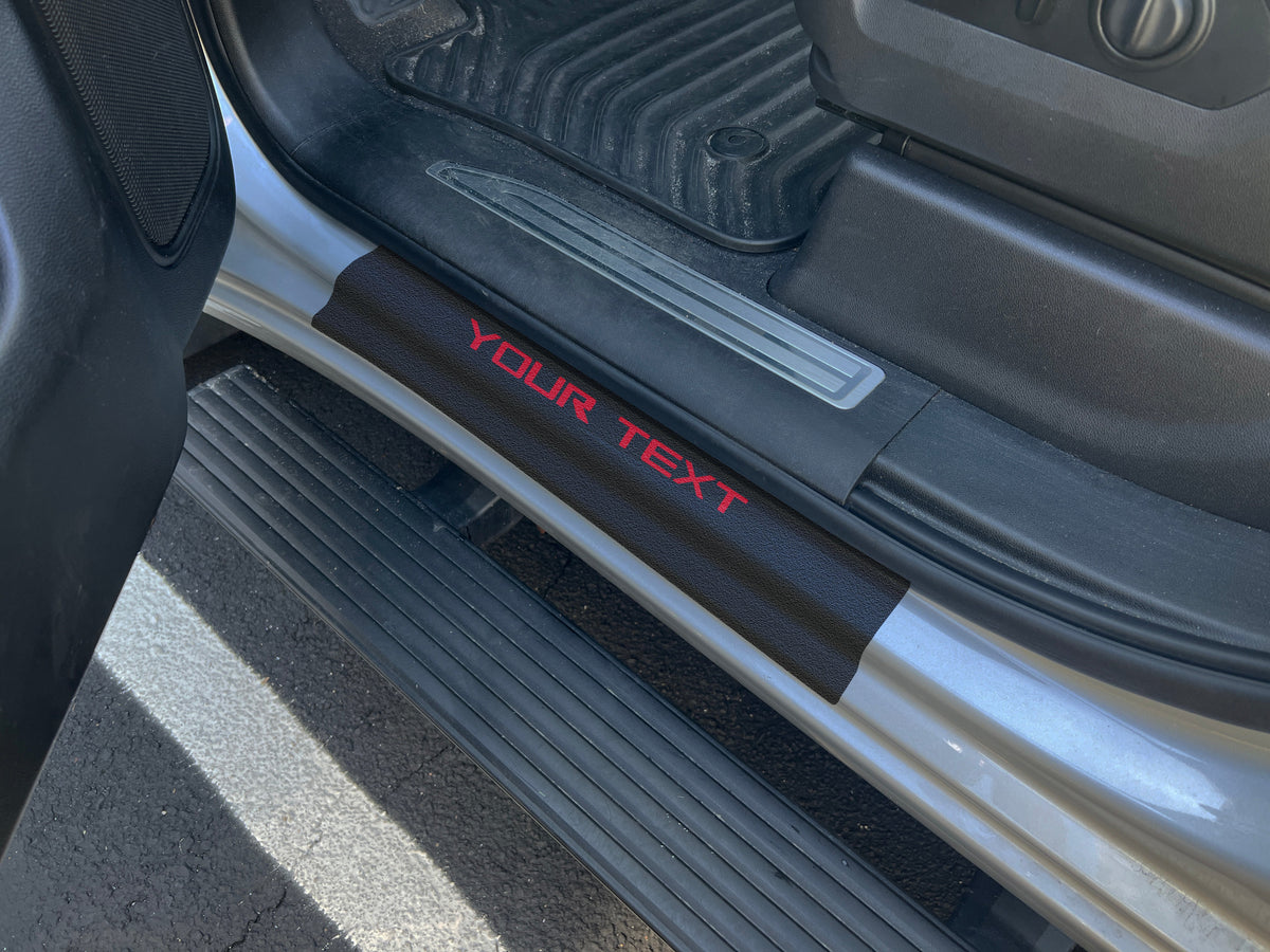 Door Sill Protection Overlays Fits 2014-2027 Chevrolet Silverado + Silverado HD