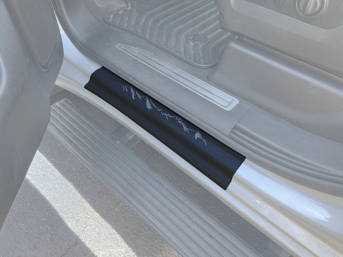 Door Sill Protection Overlays Fits 2014-2027 Chevrolet Silverado + Silverado HD