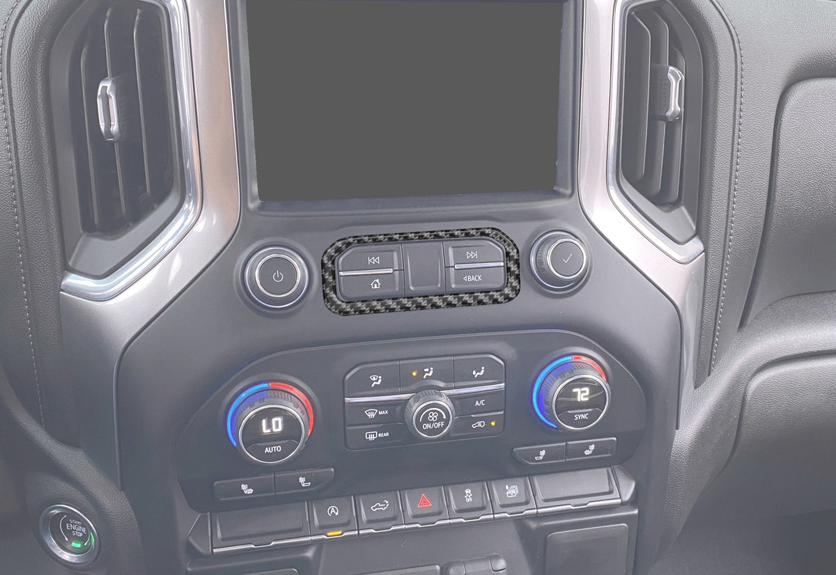 Center Dash Accent Overlay Fits 2019-2027 Chevrolet Silverado