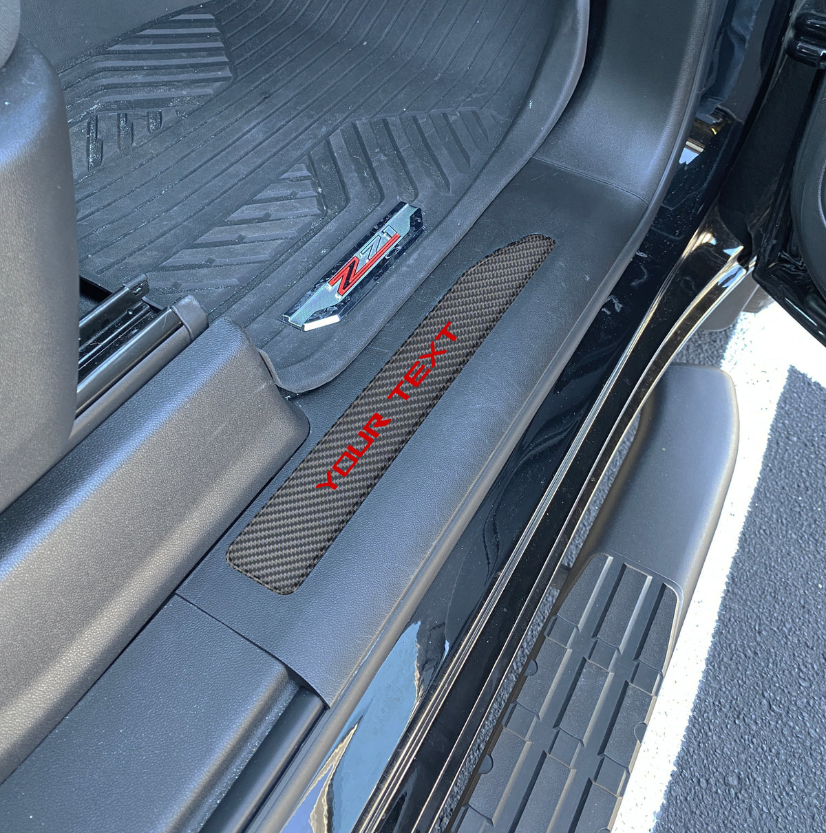 Door Sill Plate Overlays Fits 2019-2027 Chevrolet Silverado